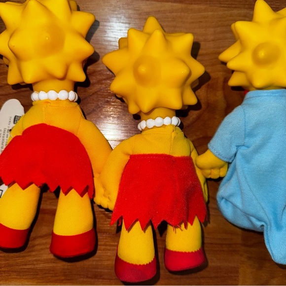 Vtg The Simpsons Family Dolls Burger King Toys 1990 Lisa, Bart, Maggie, Marge - Picture 10 of 12